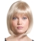 Shining Blonde Straight Chin Length Synthetic Wigs