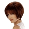 Auburn Lace Front Chin Length Remy Human Lace Wigs For Cancer