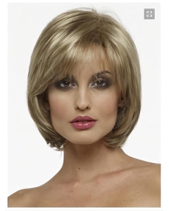 Graceful Blonde Straight Chin Length Bob Wigs