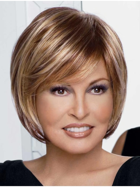 Blonde Comfortable Monofilament Synthetic Medium Wigs