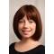 Fashionable Auburn Straight Chin Length Kids Wigs