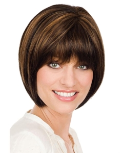 Fashion Monofilament Straight Chin Length Lace Wigs