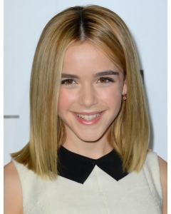 New Blonde Lace Front Chin Length Kids Wigs