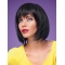 Stylish Black Monofilament Chin Length Bob Wigs