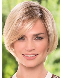 Elegant Monofilament Blonde Chin Length Lace Wigs