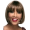 Brown Straight Synthetic Flexibility Medium Wigs