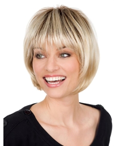 Radiant Blonde Monofilament Chin Length Wigs
