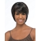 Graceful Black Straight Chin Length African American Wigs