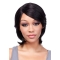 Black Straight Chin Length African American Wigs