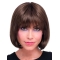 No-fuss Auburn Straight Chin Length Lace Wigs