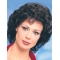 Synthetic Chin Length Curly Black Soft Classic Wigs