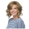Blonde Curly Chin Length Layered Lace Front Synthetic Wigs