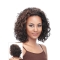 Sassy Brown Curly Chin Length Synthetic Wigs & Half Wigs