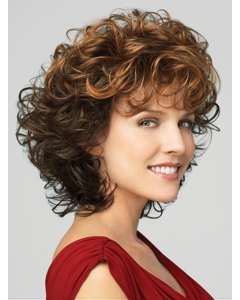 Lace Front Curly Chin Length Classic Wigs