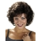Sleek Black Curly Chin Length Classic Wigs