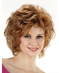 Pleasing Lace Front Curly Chin Length Classic Wigs