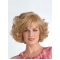 Cool Blonde Curly Chin Length Synthetic Wigs