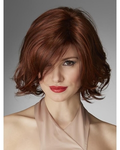 Amazing Chin Length Curly Red Layered Beautiful Wigs