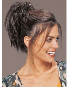 Refined Brown Straight Clip in Hairpieces