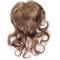 Sleek Brown Wavy Clip in Hairpieces