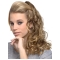 Stylish Blonde Curly Long Clip in Hairpieces