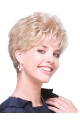 Durable Blonde Curly Short Hair Falls & Half
