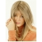 Fashion Blonde Straight Long Hair Falls & Half