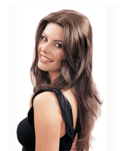 No-fuss Brown Straight Long Hair Falls & Half Hairpieces