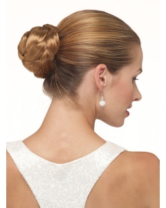 Synthetic Brown Durable Wraps / Buns Hairpieces
