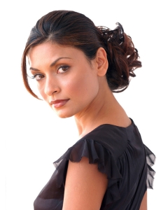 Remy Human Hair Auburn Fashionable Wraps/Buns