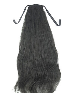 Amazing Black Straight Long Ponytails Hairpieces