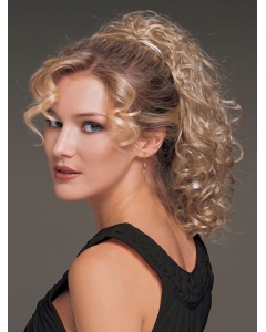 Beautiful Blonde Curly Ponytails Hairpieces