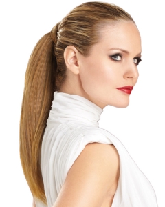 Synthetic Long Brown Fashionable Ponytails