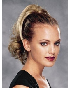 Synthetic Blonde Stylish Ponytails