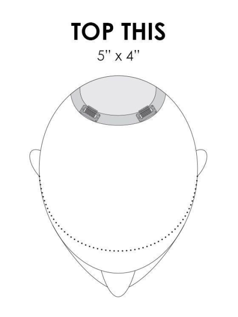 100% Remy Human Hairpiece (Monofilament Base) 