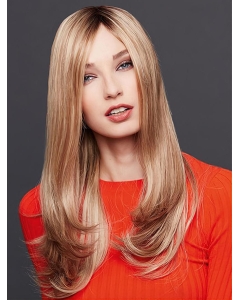 Best Quality Long Straight  Lace Front Monofilament Blonde Remy Human Hair  WomenWigs