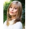14"  Mono Top  With Bangs Blonde  Straight  Synthetic Women Wigs
