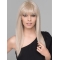  No-fuss Long Blonde Straight Monofilament Synthetic Women Wigs