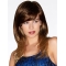 16" Straight Ombre/2 tone With Bangs Long Syn thetic Women Wigs