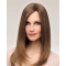  Good16" Long Straight 100% Hand-tied Remy Human Hair Women Wigs