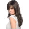 Easy Caples Brown Straight  Long Remy Human Hair Women Wigs