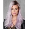 18" Long Fashion Capless  Young Straight Without Bangs Ombre/2 Tone Synthetic Women Wigs