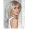 16" Long Straight hand-tied Blonde  Synthetic Lace Women Wigs