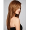 20" Long Straight Monofilament  Human Hair Women Wigs 