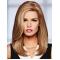 16'' Long Straight Monofilament Blonde Human Hair Women Wigs