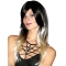 20" Long Straight Ombre/2 tone With Bangs Lace Front Synthetic Women Wigs