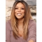  20 Inch Long Straight Lace Front Remy Human Hair Wendy Williams Inspired Celebrity Two Tone Women Wigs