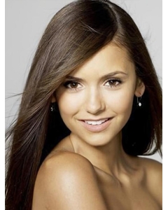 18'' Long Unique Brown Straight Mono TOP Lace Front Human Hair Women Wigs