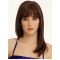 16'' Long Preferential Auburn Straight 100% Hand-Tied Mono Top Remy Human Hair Women Wigs