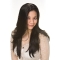 Capless Black Straight Faddish Long Human Hair Women Wigs